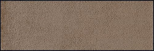 wash+Dry Fußmatte, Taupe 60x180 cm, innen und außen, waschbar, beige