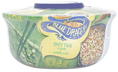 Blue Dragon Noodle Wok Thaï piquante saveur 6 x 67g