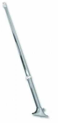 wellenshop Flaggenstock Flaggen Halter mit Fuß 400/600 / 800 mm Edelstahl Kunststoff Deckmontage
