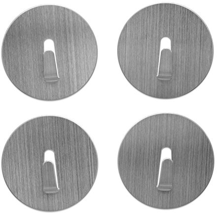 Magnosphere Magnethaken extrastark Ø 4 cm - 4er-Set Magnethaken klein Edelstahl, Farben:limone