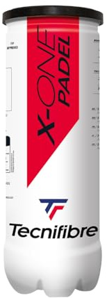 Tecnifibre Padel X-One Ball Tube | 3 Ball Tube | Natural Felt | FIP Approved
