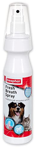 Beaphar - Fresh Breath Anti-Plaque Spray - Dental Care for Dogs & Cats - Helps Prevent Bad Breath -Combats Plaque & Tartar - 150ml