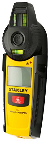 STANLEY 0-77-260 Intellisensor Pro Détecteur - Détecte Les Câbles Electriques Sous Tension 230V - Étalonnage Automatique - Détection Multi-Profondeurs- Tête Laser Pivotante À 180°