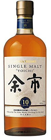 Whisky japonés nikka yoichi 10 años botella 70 cl