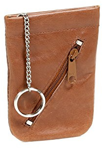LEAS Schnappschlüsseltasche Schlüsselglocke Echt-Leder
