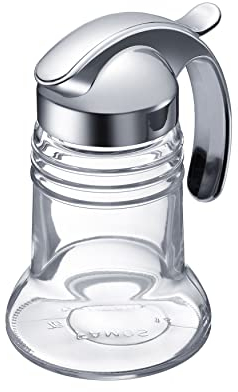 Westmark Sahnegießer/ Honiggießer, Fassungsvermögen: 150 ml, Glas/ABS, Verchromt, Paris-Chrome, Silber/Transparent, 634022E1