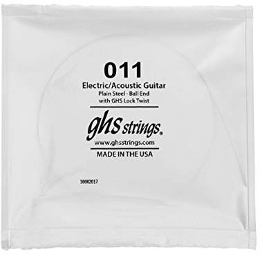 Cordes à l'unité GHS BOOMERS pour guitare électrique - Acier ordinaire - 011