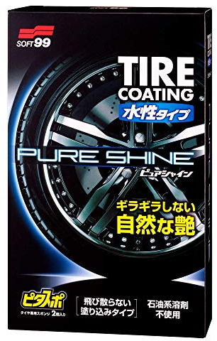 SOFT99 2079 Water-Based Tire Coating, Pure Shine, 100 ml