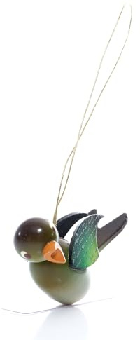 Rudolphs Schatzkiste Strauchbehang Singvogel 1x Grünfink hängend HxBxT 4x2x6cm NEU Christbaumschmuck Weihnachten Strauch Baumschmuck Frühling Frühlingsstrauch Holzschmuck Holz Seiffen Weihnachtsland