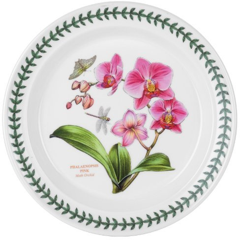 Portmeirion Exotic Botanic Garden Dinner Plate with Orchid Motif by Portmeirion