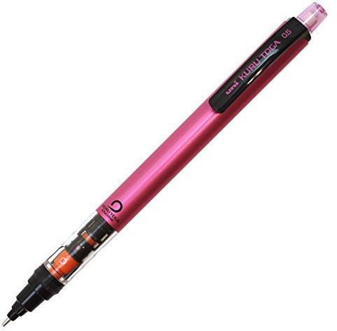 Uni Druckbleistift Kurutoga Rohr Slide Modell 0,5 mm, body rose