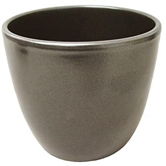 Desconocido Maceta MACETERO Tiesto CUBREMACETA Ceramica CONCAVO Grande Negro