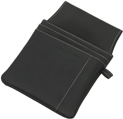 Ledershop24 Kunst-Leder Kellnerbörse Taxibörse Kellnerbörse ODER Kunst-Leder Kellnertasche Holster Halfter Schwarz ODER wahlweise zusammen im günstigen Set-Preis