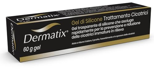 Dermatix, Gel al Silicone per Cicatrici e Ustioni, Idrata e Lenisce, 60 g | Allevia il Prurito, Rapida Asciugatura, Adatto a Tutte le Zone del Corpo