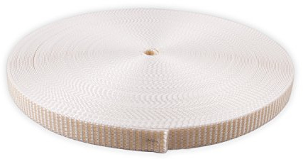 DIWARO® Stabiler Rolladengurt; Jalousiegurt; Gurtband | Gurtbreite 22 mm | 50 m Rolle |Farbe: beige