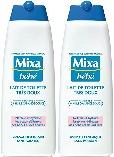 Mixa Bébé Milch de Toilette Très Doux 2 x 250 ml