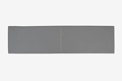 Lycce XXL Wandkissen Kunstleder mit Montage-Set grau 150cm x 30cm