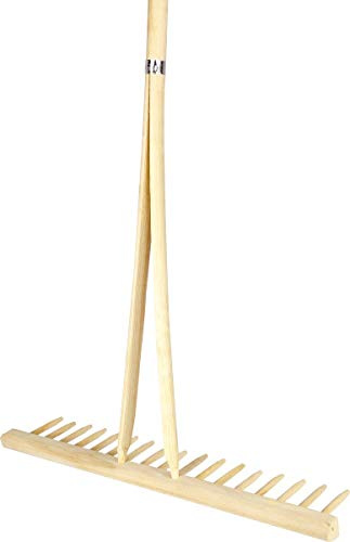 Brico-materiaux - Rateau bois / Rateau équerre 17 dents bois