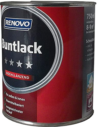 Buntlack 375 ml RAL 7001 Silbergrau Hochglänzend Renovo