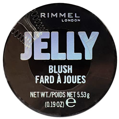Rimmel Jelly Blush Blusher, Long-lasting and Water Based Bouncy Formula for Dewy Skin Look, Melon Madness, 5.53g