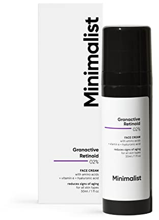 Minimalist Crema da notte anti-invecchiamento con 2% retinoide per rughe e linee sottili, con derivato del retinolo per pelli sensibili, bianco, 30 ml (confezione da 1)