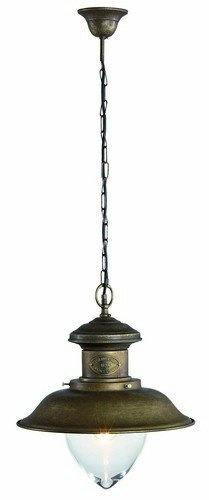 Lampada con catena a sospensione In Ottone Stile Nautica Marino (30 cm)