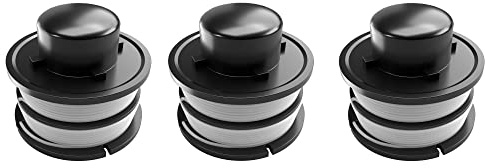 3x Doppelfadenspule Ersatz Fadenspule Spule für Rasentrimmer, 6m Fadenlänge, 1,2 mm, passend für Güde Elektro Rasentrimmer GRT 352 P (95173)