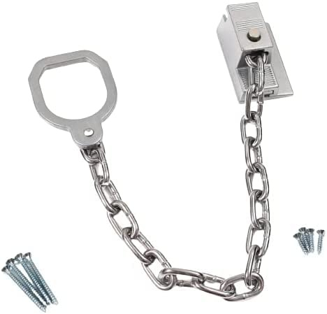 Vision4ever Security Door Handle Restricting Chain Locking Ring Safety Guard Easy to Use