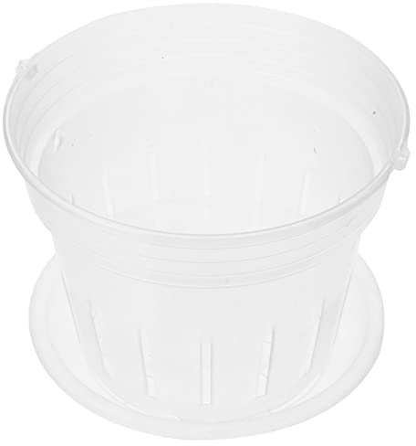 GANAZONO Pots d'orchidée transparents de 11,9 cm avec trous - Avec plateau - Pour jardin, maison
