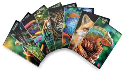 Pigna - Confezione 10 Maxi Quaderni A4 ANIMAL,0B | con margine