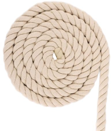 CYEER Baumwollseil 20MM Länge 5M Weiß Baumwollkordel Kordel Kordelband Makramee Garn Kordel Boho Deko Baumwollschnur Dekoration Garten Balkon Haus Rope Cotton