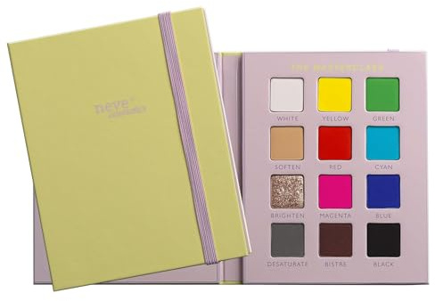 Neve Cosmetics ArtDiary Palette, 12 pigmenti pressati per ricreare qualunque colore e makeup | The Masterclass Palette