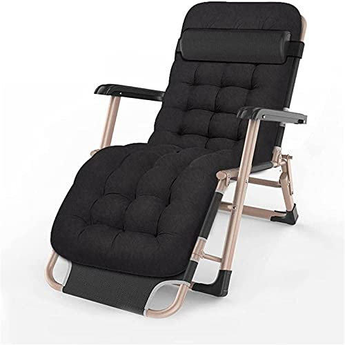 CCYENG Schwerelosigkeits-Relax-Liegestuhl, klappbare Liege-Gartenstühle, Sonnenliege, mit Wattepad, für Strand, Terrasse, Garten, Camping im Freien