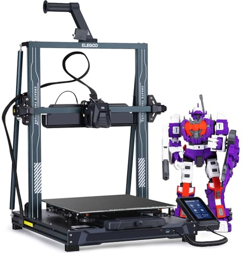 ELEGOO Neptune 4 Plus, Impresora 3D con Firmware de Klipper, 500mm/s Alta Velocidad, Nivelación Automática en 121 Puntos, 300 °C Extrusor Directo, Tamaño de Impresión de 320x320x385 mm