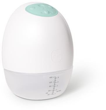 MAM Move Tragbare Milchpumpe, elektrische Milchpumpe ohne Schläuche oder Kabel, mit 3 Betriebsmodi und 5 Intensitätsstufen, Schale aus SkinSoft Silikon, anpassbar an 4 Größen