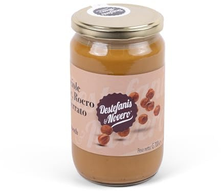 XL 700g | Destefanis & Novero | Pasta di Nocciole TGT Pura al 100%, frutta secca in Pasticceria per la Preparazione di Dolci e Gelati dal Sapore Intenso, Crema Senza Zuccheri e Additivi, 700gr