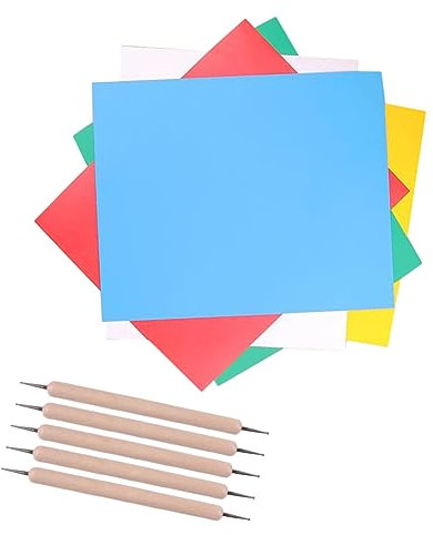 SEWACC 10stücke Kohlepapier Transferpapier Stoff-kohlepapier Mit Stickerei-stiften Transparentpapier Für DIY-künste Und Projekte