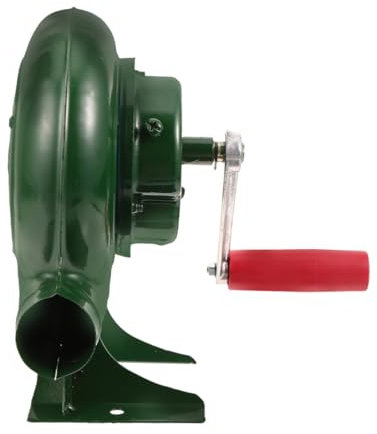 SUPVOX Small Hand Crank Blower for Bbq Portable Outdoor Handheld Blower Fan for Camping and Grilling