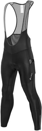 Przewalski Men's Cycling Bib Pants 4D Padded Bike Biking Tights Leggings Riding Bicycle Pants