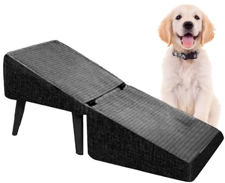 Hunderampe Sofa Bett Holz Rampe Hund Klappbar rutschfeste Hundetreppe Faltbar Multifunktionale Kätzchentreppe Für Kleine Hunde Und Verletzte Ältere Hunde Farbe Der Beine Ist Zufällig