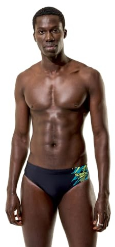 Speedo Men's Medley Logo Brief 7cm Swimmers Black