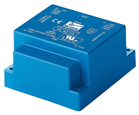Trasformatore, 42 VA, 2 x 15 V; corrente nominale: 1,4 A; trasformatore di isolamento tensioni primarie: 2 x 115 V; tipo di spina: -; potenza ratin FL42/15; quantità x 1