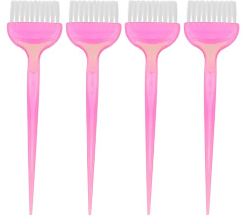 PHENOFICE Pinceles para Teñir el Cabello Ideales para Teñido y Cuidado del Cabello de Abs Juego de 4 Cepillos para Peluquería y Uso en Casa