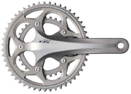 Shimano FC5700DX39S (5700) 105 10 SPD Double Crankset w/o BB Parts 172.5mm x 53x39, Silver