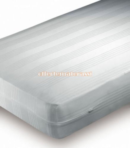 EFFETTO CASA Coprimaterasso Matrimoniale Cotone con Cerniera Materasso Lattice Memory e Molle