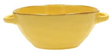 THUN ROSE & TULIPANI Bol à soupe avec poignées Concerto Ocra