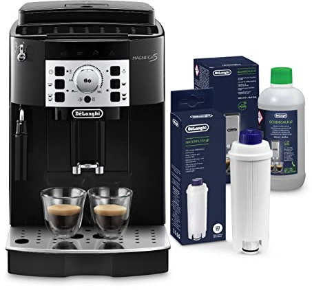 De'Longhi Perfetto Magnifica S ECAM22.110.B Macchina da Caffè Automatica per Espresso e Cappuccino Caffè in Grani o in Polvere + Filtro + Decalcificante