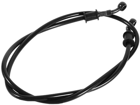 Suuonee Bremse Linie Rohr, 50 cm - 120 cm Bremse Schlauch Motorrad Geflochtener Stahl Bremse Kupplung Öl Schlauch Linie Rohr Bunt[1200mm-Schwarz]