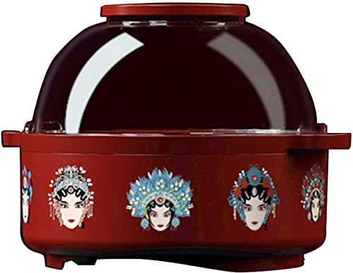 ksamwjf Mini Popcorn Machine, Household Fat Free Hot Air Popcorn Maker/No Oil, Automatic Nonstick Plate Birthday Party