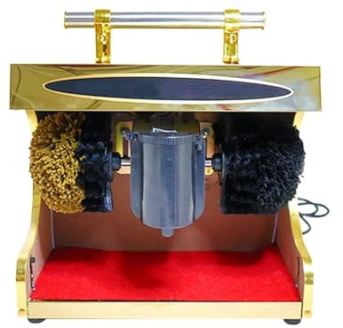 SXYKXYDL Cireuse à Chaussures Automatique - Cireuse à Chaussures électrique Domestique avec brosses Douces et dures, pour hôtel Familial, Banque, Commerce